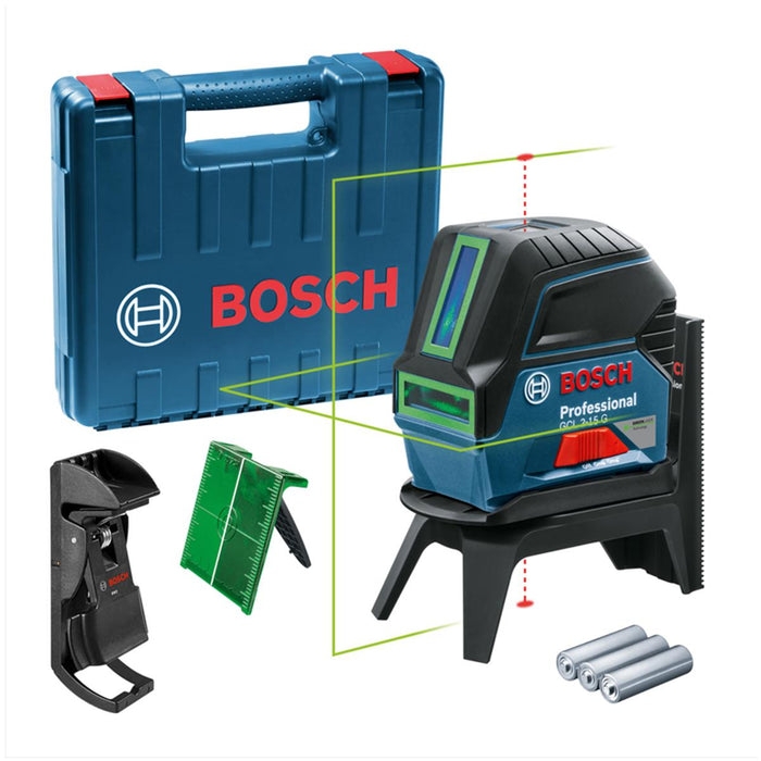 Nivel Láser Verde de 15M Puntos de Plomada (GCL 2-15 G) Bosch 0601066J00