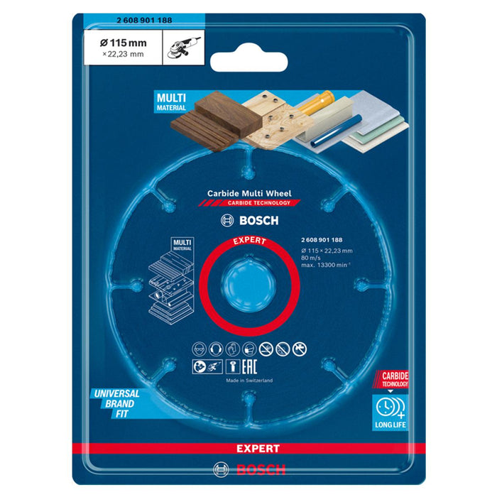 Disco de Corte Multimaterial de 4½" Expert Bosch 2608901188