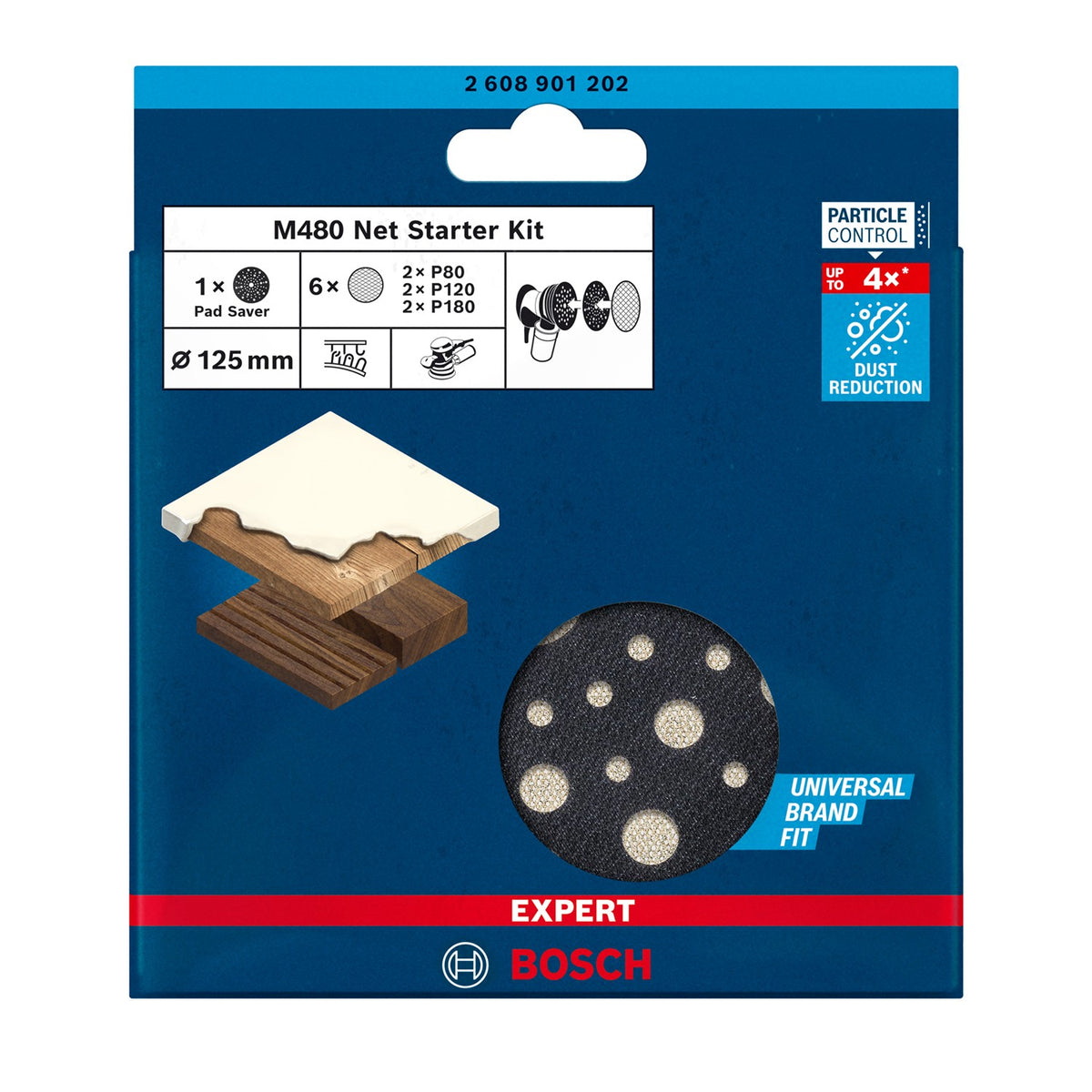 Kit de discos para lijadora M480 Expert Bosch 2608901202