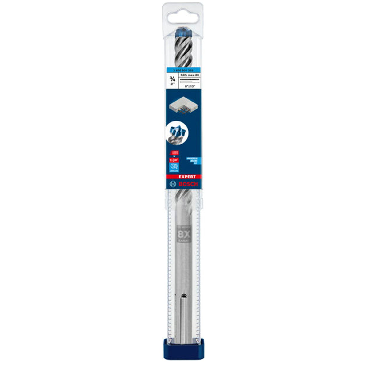 Broca SDS-MAX 8X 3/4" x 13" EXPERT Bosch 2608901355