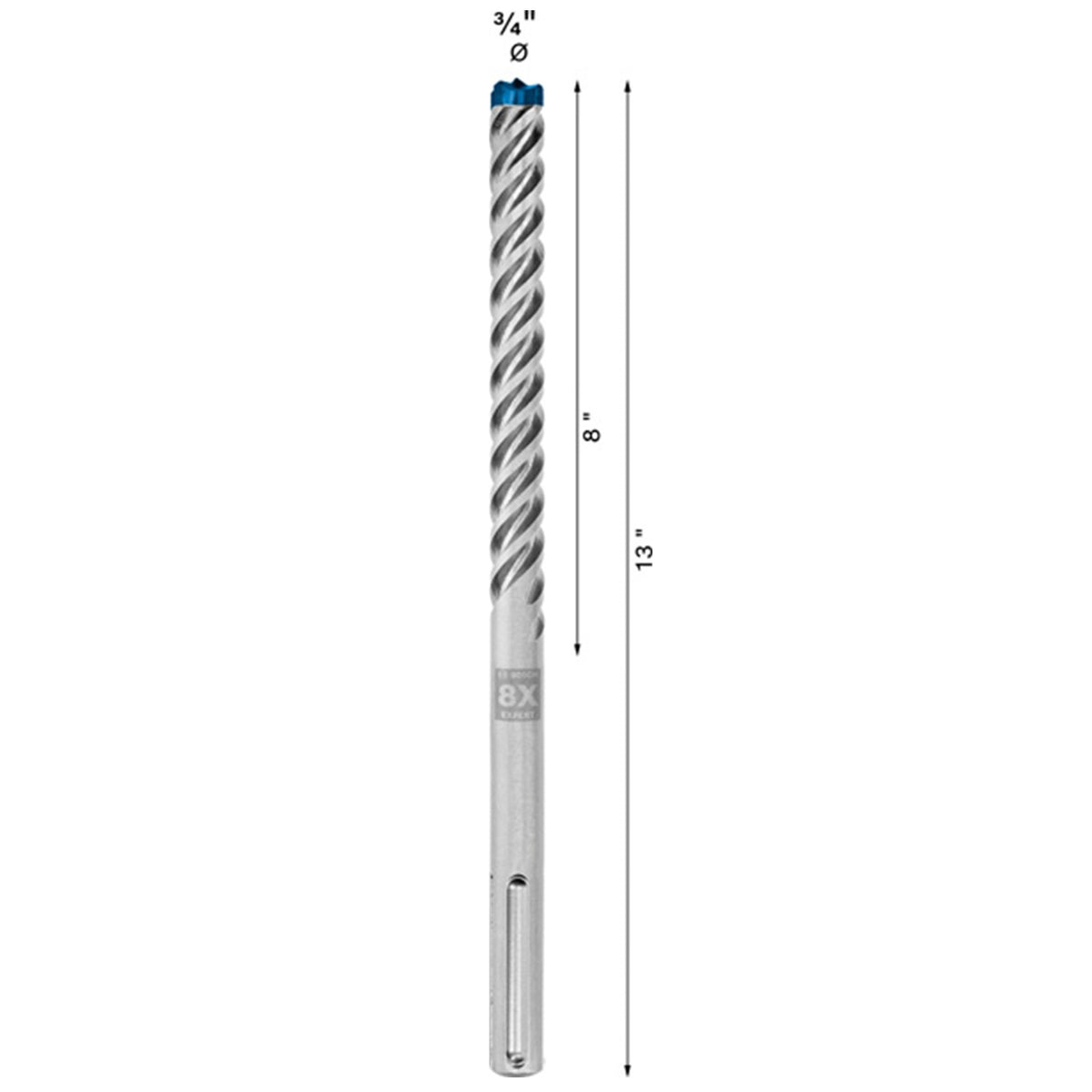 Broca SDS-MAX 8X 3/4" x 13" EXPERT Bosch 2608901355