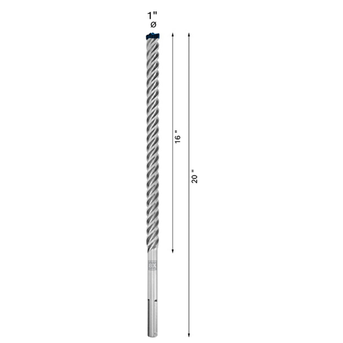 Broca SDS-MAX 8X 1" x 20" EXPERT Bosch 2608901365