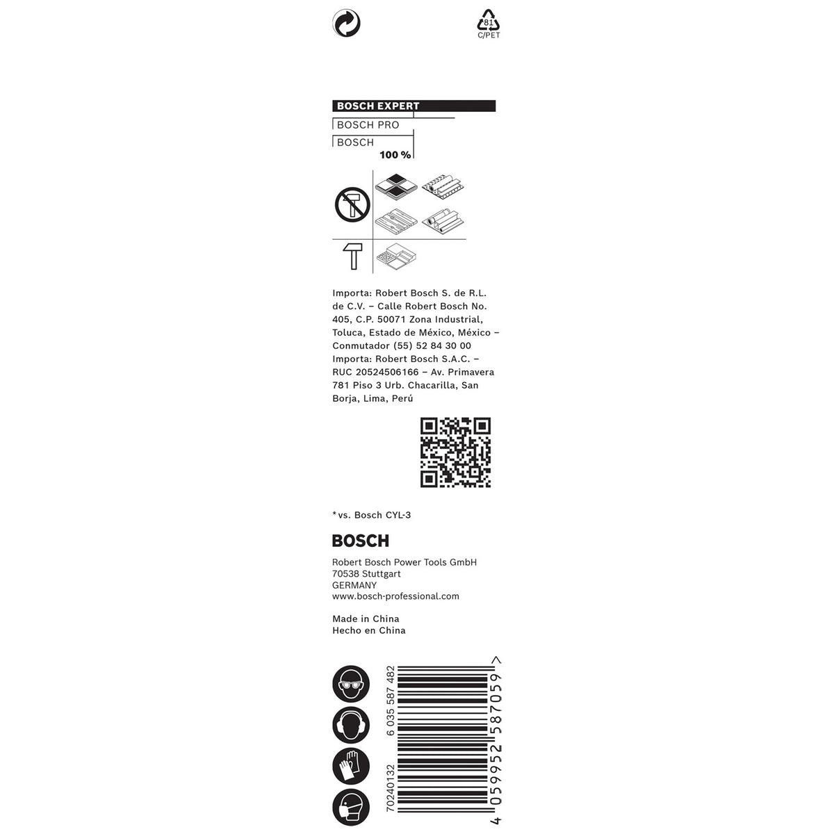 BROCA MULTIM 1/8"X4" HEX EXPERT BOSCH