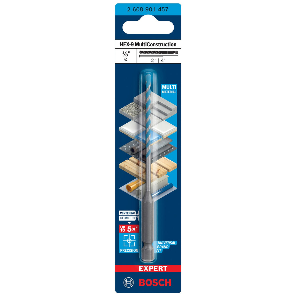BROCA MULTIM 1/8"X4" HEX EXPERT BOSCH