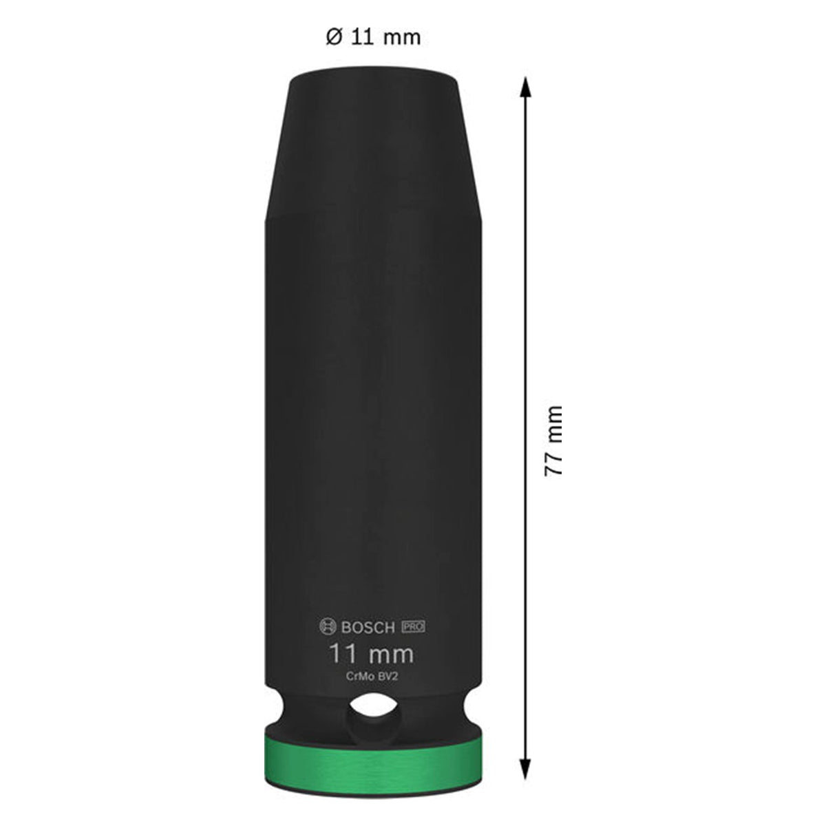Dado de Impacto PRO 1/2" x 11 mm Largo Bosch 2608003045