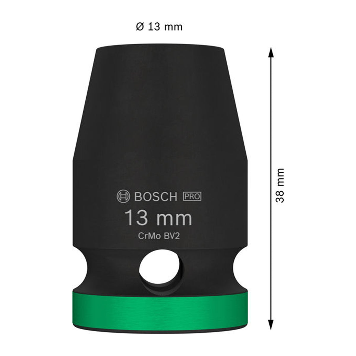 Dado de Impacto PRO 1/2" x 13mm Estándar Bosch 2608003046
