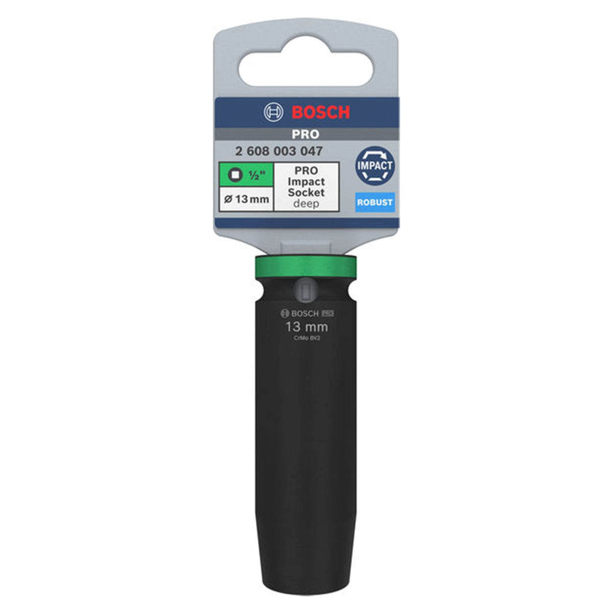 Dado de Impacto PRO 1/2" x 13 mm Largo Bosch 2608003047