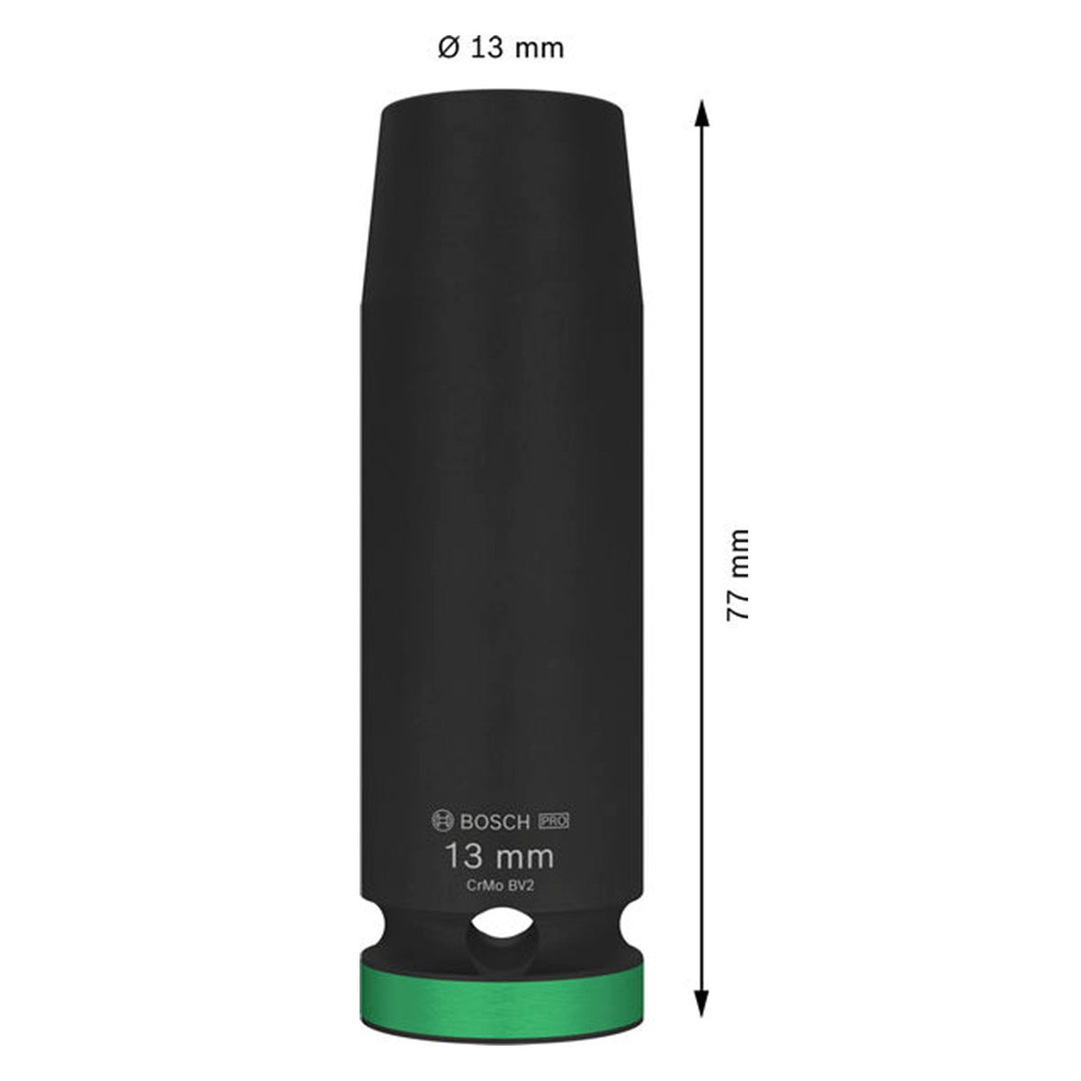 Dado de Impacto PRO 1/2" x 13 mm Largo Bosch 2608003047