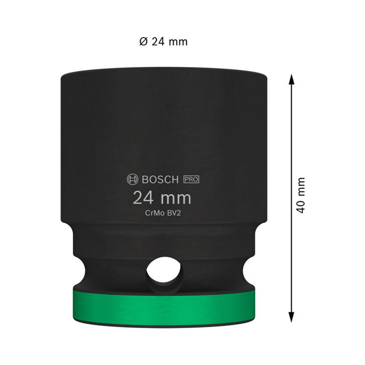 Dado de Impacto PRO 1/2" x 24 mm Estándar Bosch 2608003054
