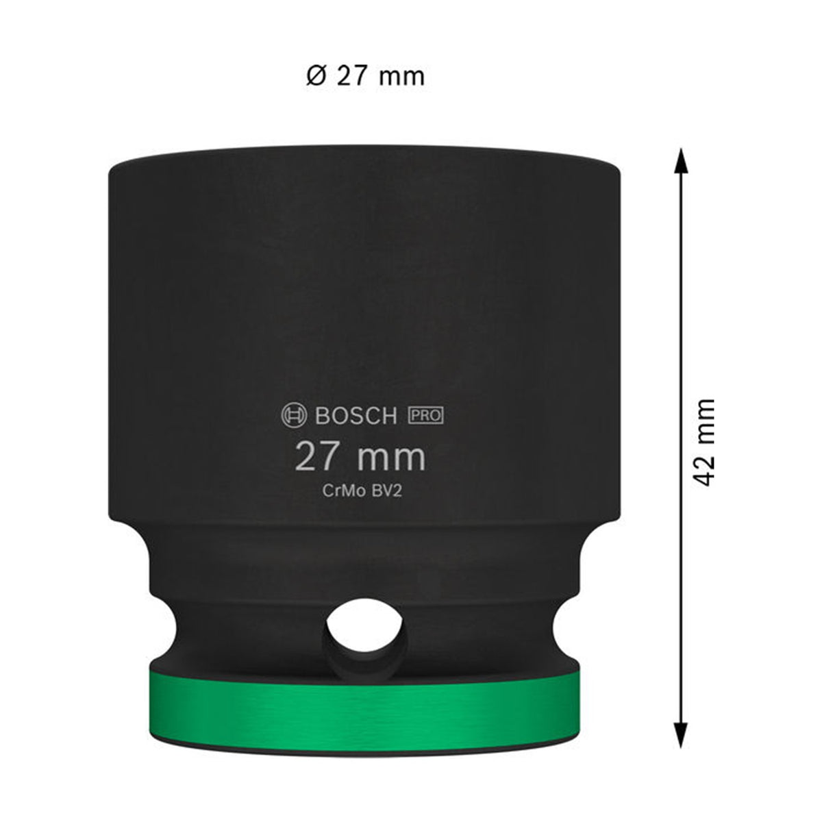 Dado de Impacto PRO 1/2" x 27mm Estándar Bosch 2608003056