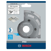 Copa Diamantada Segmentada 5" Para Concreto Bosch Pro Concrete 2608601762