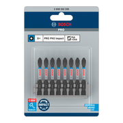 Punta de Impacto PH2 de 2" Bosch Impact Control Paquete de 8 Piezas 2608522330