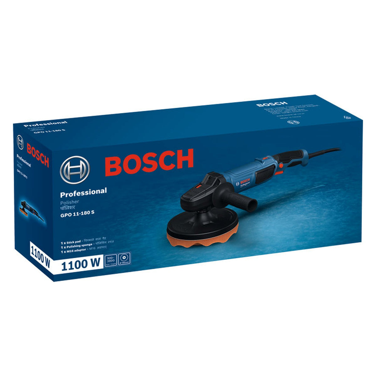 Pulidora para Autos 7” 1,100W GPO 11-180 S  Bosch Professional 06013A23G0