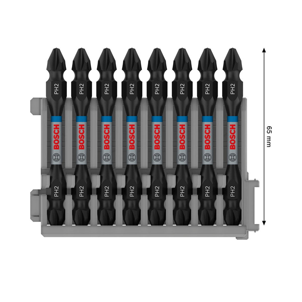 Juego de 8 Puntas Dobles PRO Impact PH2 65 mm Bosch 2608522337