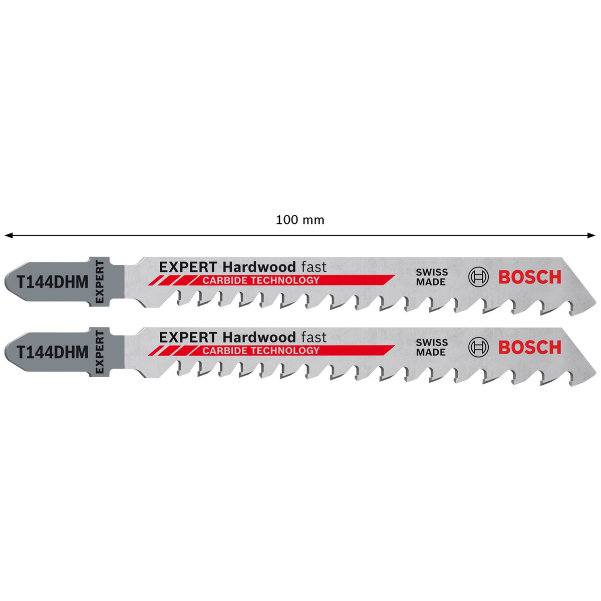 Segueta Caladora para Madera Dura 2 Pzas T144DHM EXPERT Bosch 2608901706