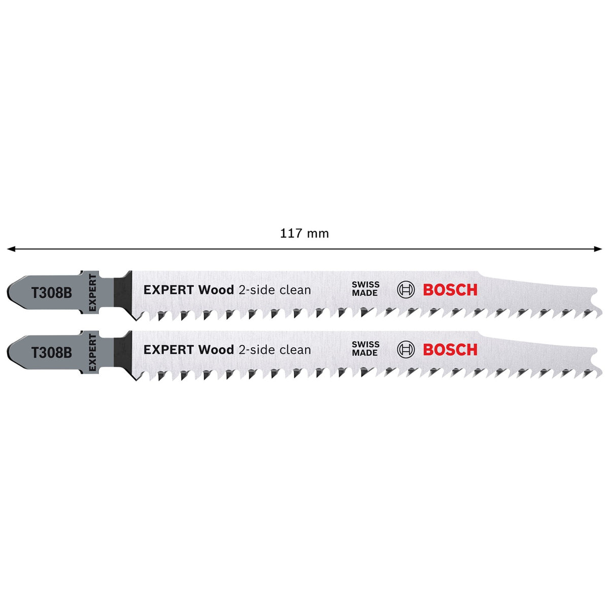 Segueta Caladora Alta Precisión para Madera 2pz T308B EXPERT Bosch 2608901711
