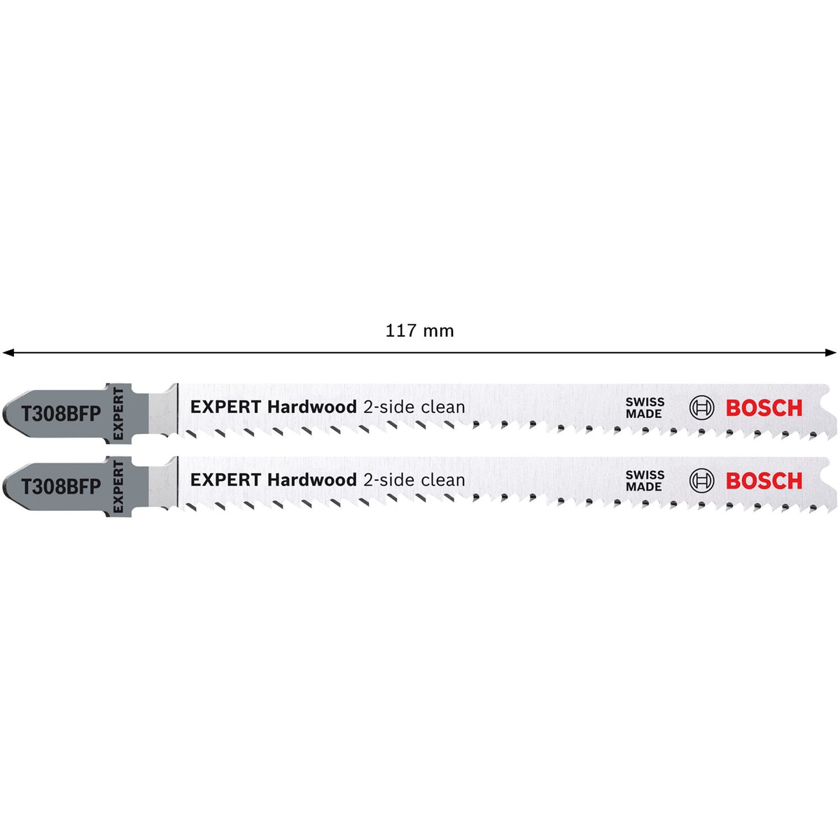 Segueta Caladora para Madera Dura 2pz T308BFP EXPERT Bosch 2608901714