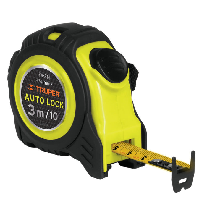 Flexómetro Auto-Lock Contra Impactos 3m Truper 10746 | FA-3M