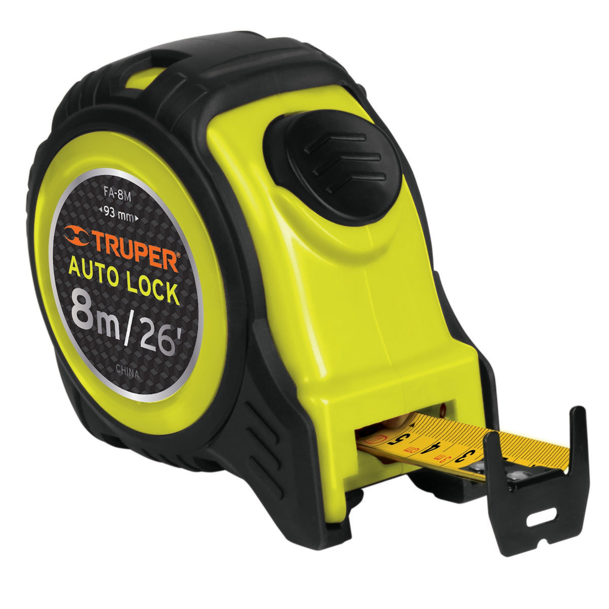 Flexómetro Auto-Lock Contra Impactos 8m Truper 10749 |  FA-8M