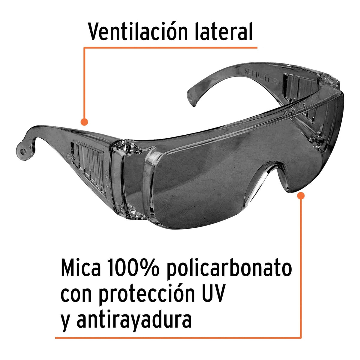 Gafas de Seguridad Grises Truper 14253 | LEN-SN