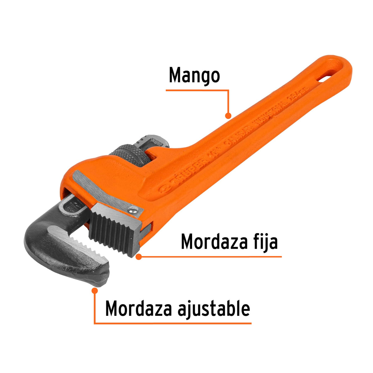 Llave Stilson de 10" Truper 15836 | STI-10