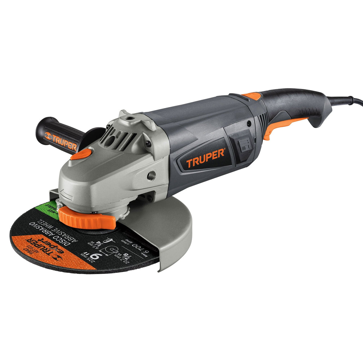 Esmeriladora Angular Industrial de 9" 2,350W Truper 16590 | ESMA-9N2