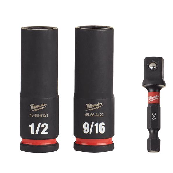 Juego de Dados de Impacto de 3/8" (3 Piezas) SHOCKWAVE™ Milwaukee 49-66-4417