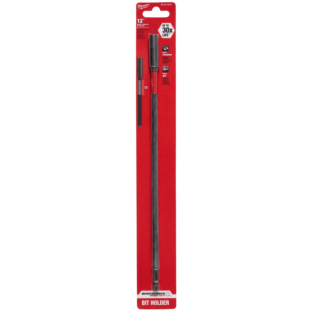 Porta Puntas de Impacto de 12" SHOCKWAVE™ Milwaukee 48-32-4512