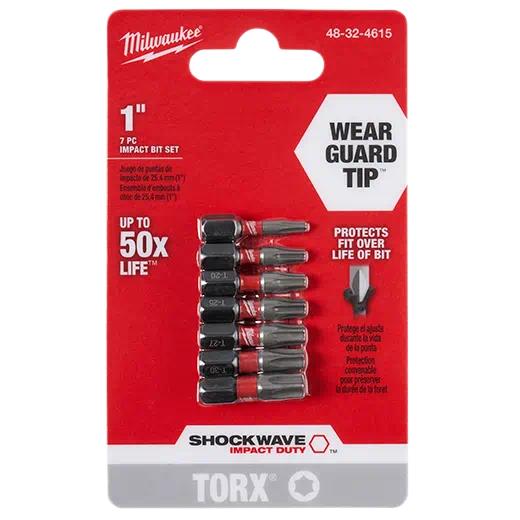 Juego de Puntas de Impacto Torx de 1" (7 Piezas) SHOCKWAVE™ Milwaukee 48-32-4615