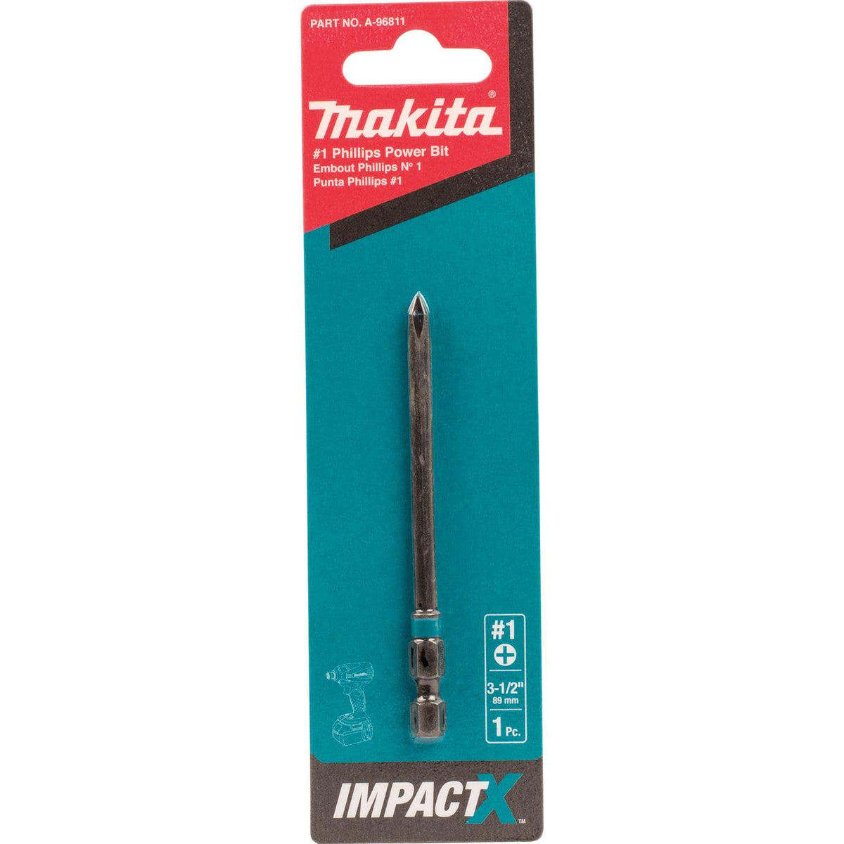 Punta de Impacto PH1 de 3½" ImpactX™ Makita A-96811