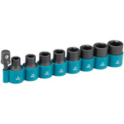 Juego de Dados de Impacto de 1/2" MM (9 Piezas) Makita B-54645