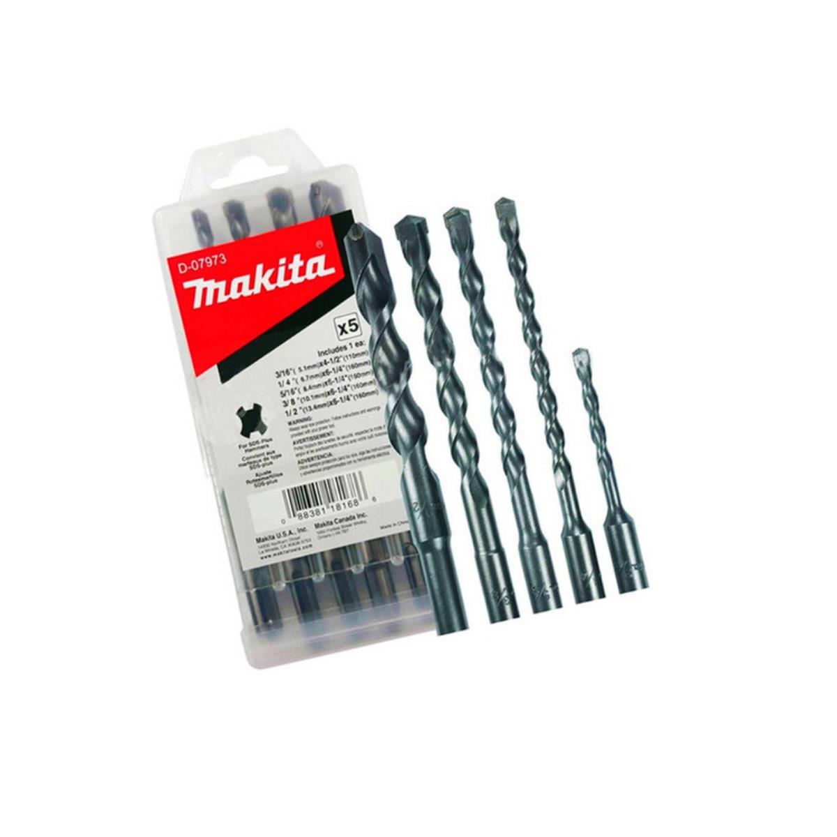 Juego de Brocas SDS-Plus (5 Piezas) Makita D-07973