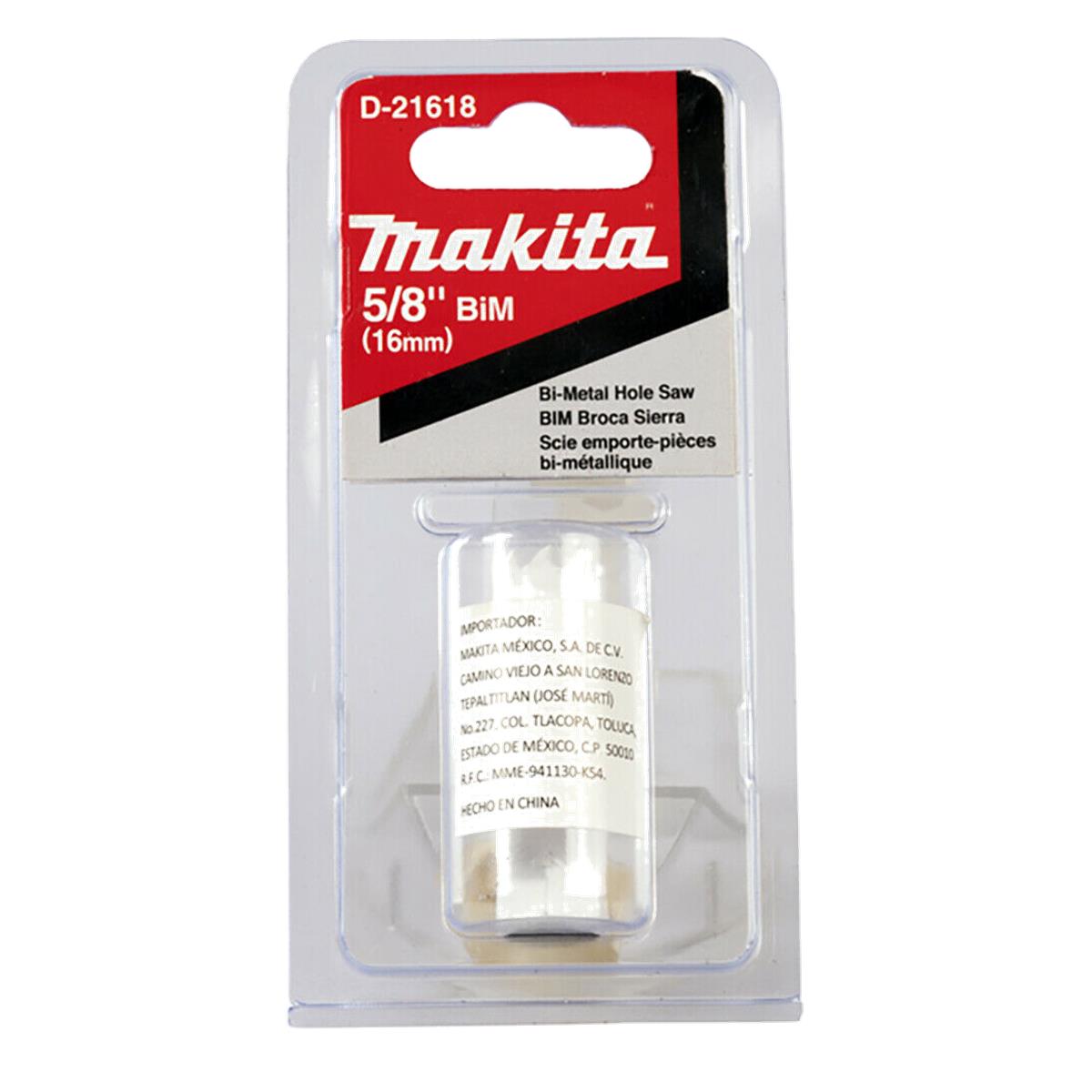 Broca Sierra Bimetálica HSS de 5/8" Makita D-21618