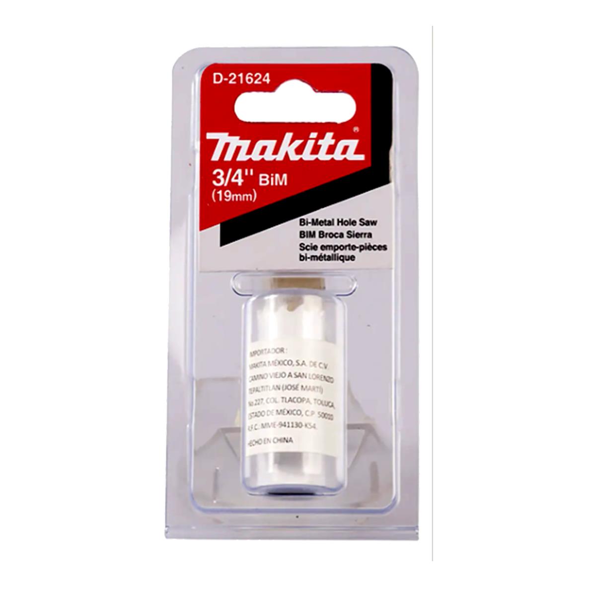 Broca Sierra Bimetálica HSS de 3/4" Makita D-21624
