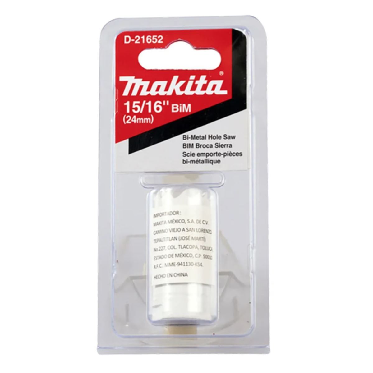 Broca Sierra Bimetálica HSS de 15/16" Makita D-21652