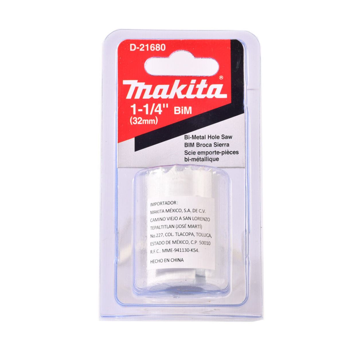 Broca Sierra Bimetálica HSS de 1-1/4" Makita D-21680