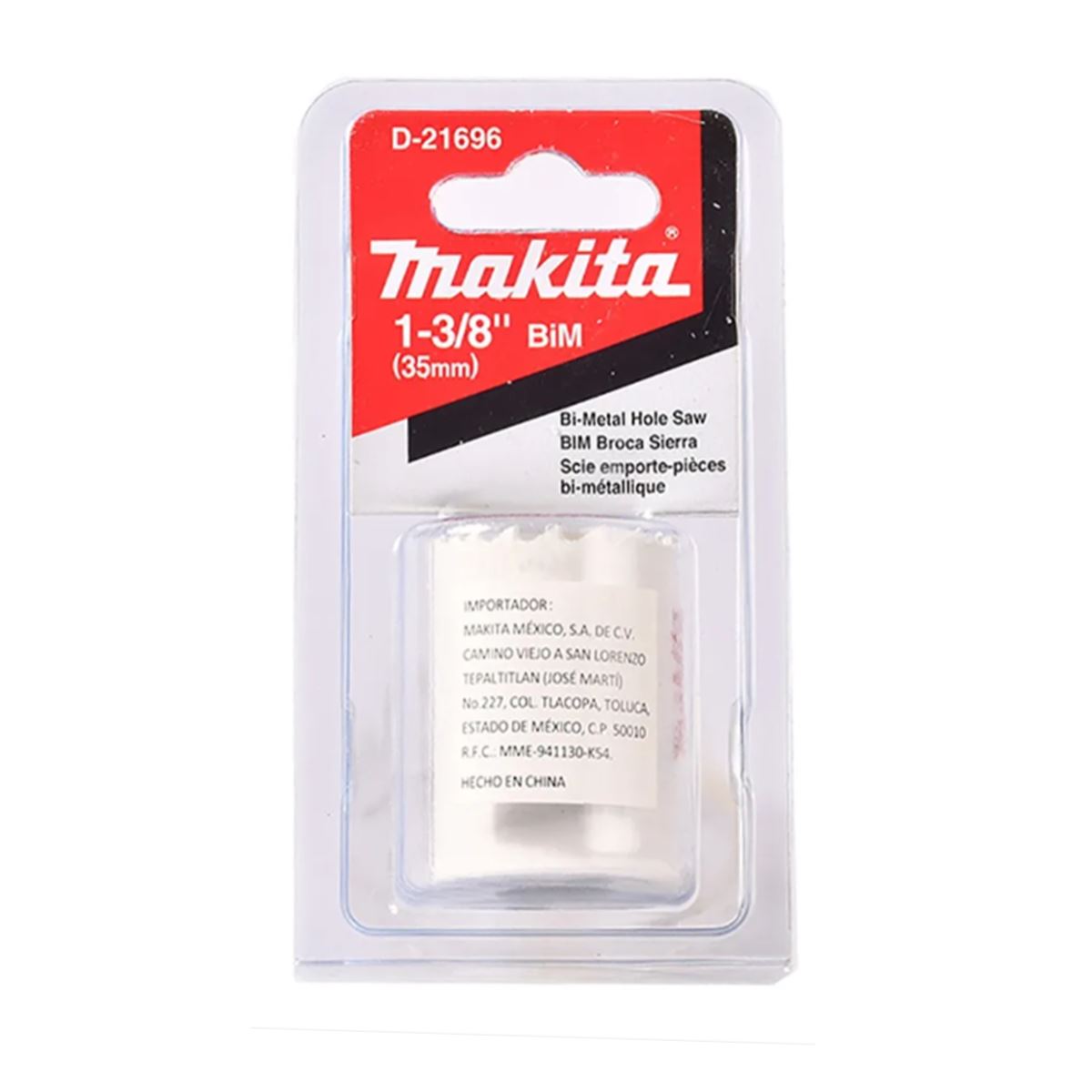 Broca Sierra Bimetálica HSS de 1-3/8" Makita D-21696