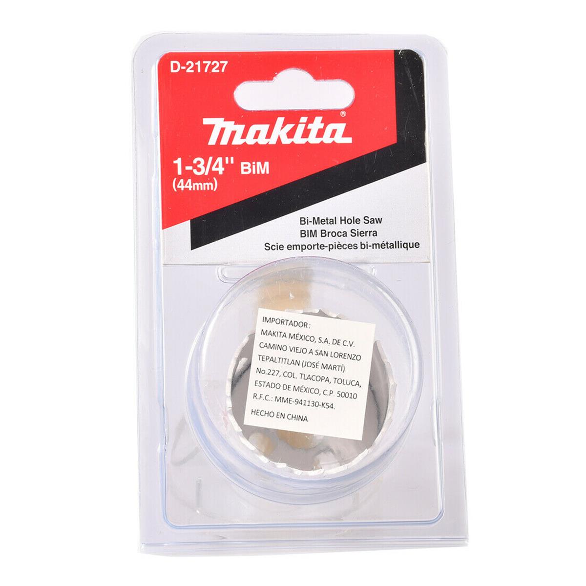 Broca Sierra Bimetálica HSS de 1¾" Makita D-21727