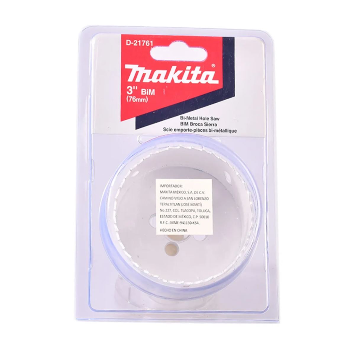 Broca Sierra Bimetálica HSS de 3" Makita D-21761
