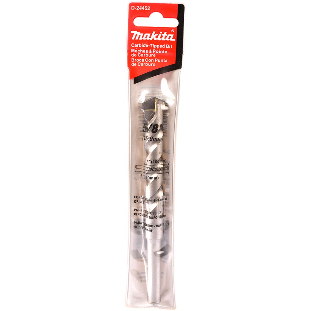 Broca de 5/8" x 6" para Concreto Makita D-24452