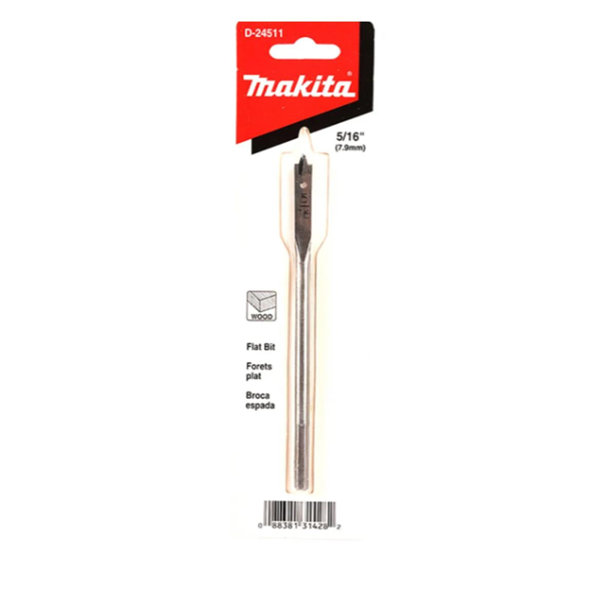 Broca Plana de 5/16" X 6" Makita D-24511