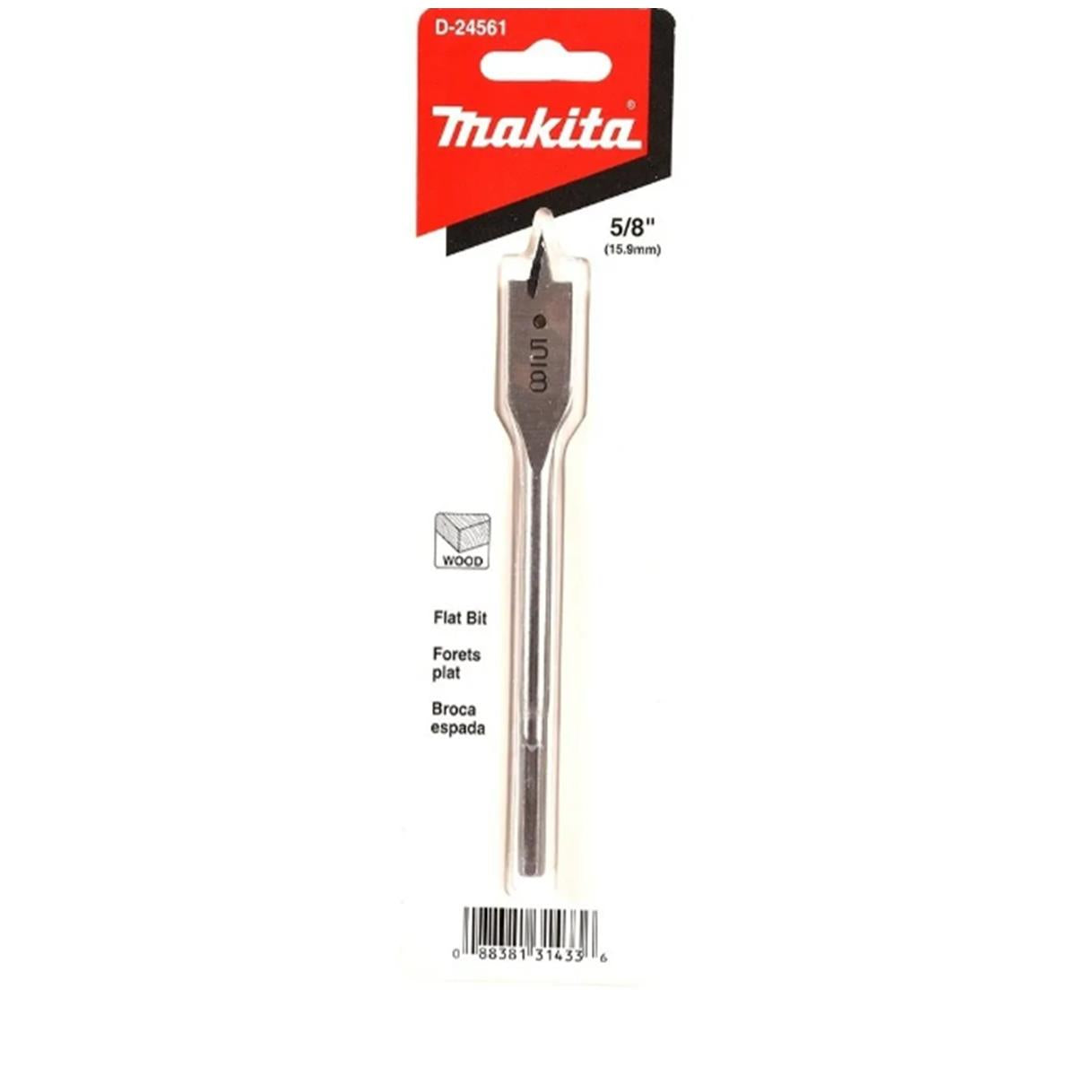 Broca Plana de 5/8" X 6" Makita D-24561