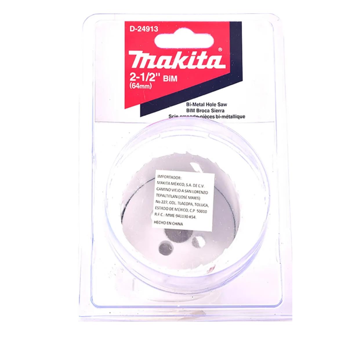Broca Sierra Bimetálica HSS de 2½" Makita D-24913