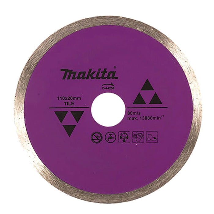 Disco de Diamante Rin Continuo de 4-3/8” para corte de Azulejo Makita D-44258