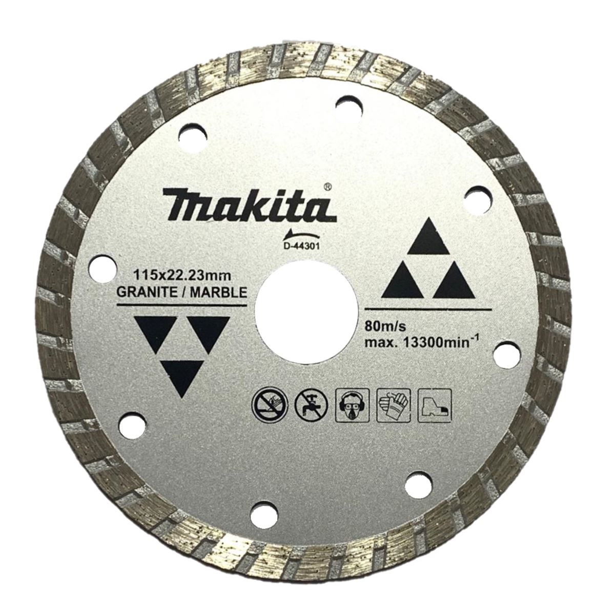 Disco de Diamante Turbo de 4½" para Corte de Mármol Makita D- 44301