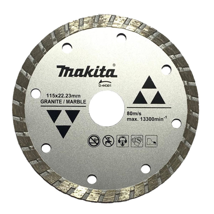 Disco de Diamante Turbo de 4½” para Corte de Mármol Makita D- 44301
