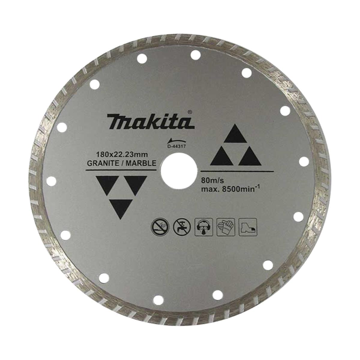 Disco de Diamante Turbo de 7" para Corte de Mármol Makita D- 44317