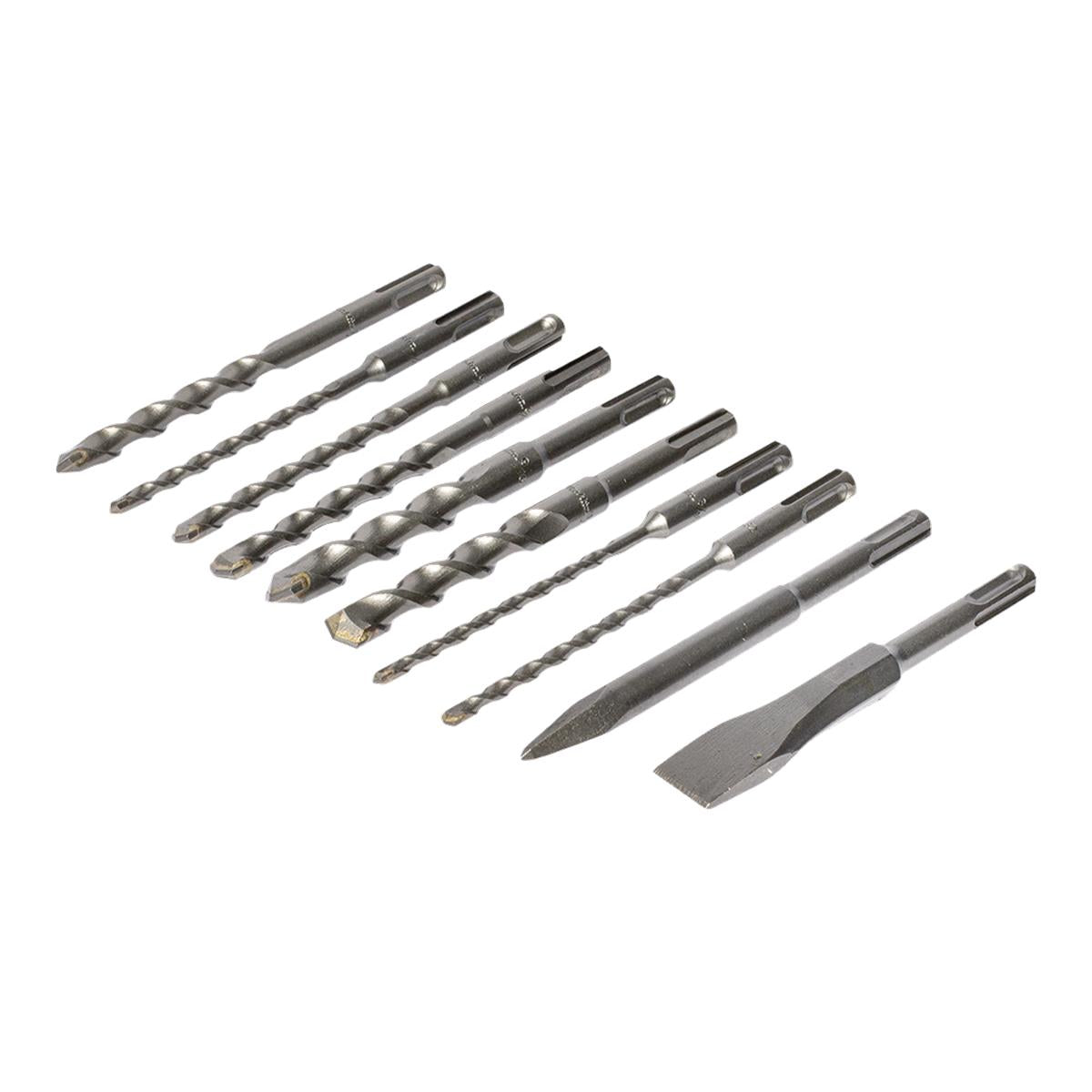Juego de Brocas y Cinceles SDS-Plus (10 Piezas) Makita D-45820