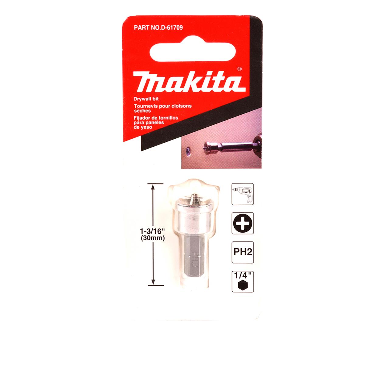 Guí­a de Atornillado de 30mm con Punta PH2 Makita D-61709