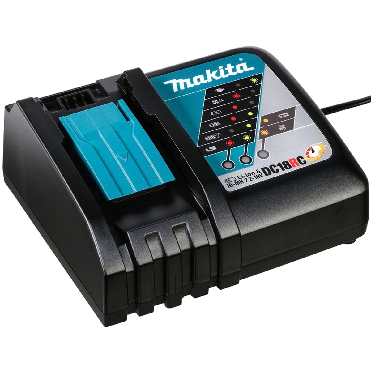 Cargador Rápido de 18V max LXT Makita DC18RC